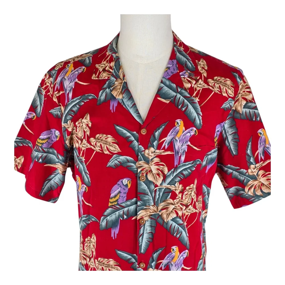 VTG Magnum PI Paradise Found SS Men XL Red Parrot Hawaii 1993 Hawaii Collector - Picture 3 of 12